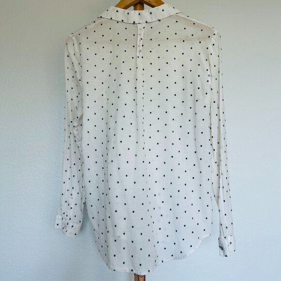 Zara Long Sleeve Polka Dot Shirt - Picture 5 of 6